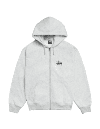 Stussy Basic Stussy Zip Hoodie Ash Heather