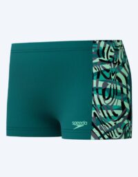 Speedo aquashorts för pojkar - Digital Panel - Grön/svart
