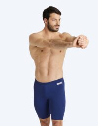 Arena långa badbyxor för herr - Team Swim Solid - Mörkblå/vit