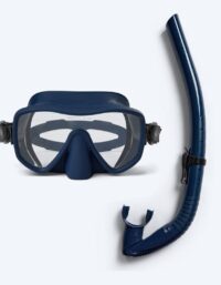 Watery Combo snorkelset för vuxna (från 15 år) - Coast - Mörkblå - Snorkelset vuxna (+16 år)
