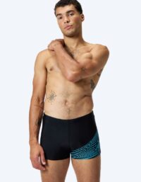 Speedo aquashorts för herr - Medley Logo - Svart/ljusblå
