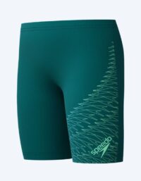 Speedo långa badbyxor för pojkar - Medley Logo - Grön