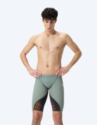 Speedo tävlingsbadbyxor för herr - LZR Ignite - Grön/orange