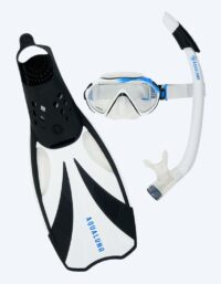 Aqualung snorkelset för vuxna - Compass - Svart/vit