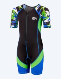 Beco våtdräkt för barn - Sealife Neoprene Shorty - Blå/grön