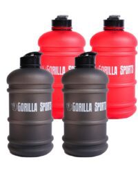 Gorilla Sports Vattenflaska GS 2,2 liter 2 pack - 2xSvart