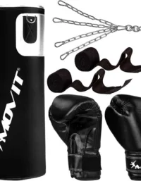 Gorilla Sports Boxningspaket Movit 80 CM / 25 KG - Vit