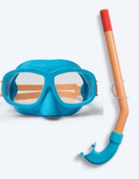 Watery Combo snorkelset för barn (4-10) - Wyre - Blå/orange - Snorkelset barn (4-16 år)