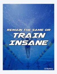 Watery simning poster - Remain The Same Or Train Insane