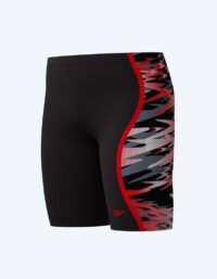 Speedo långa badbyxor för pojkar - Hyperboom Splice - Svart/grå