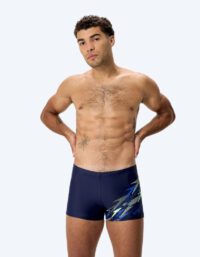 Speedo aquashorts för herr - Medley Logo - Mörkblå/grön