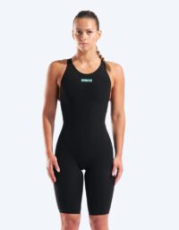 Arena tävlingsbaddräkt för dam - Veloce - Svart/ljusblå