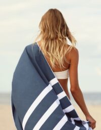 Summersand microfiber handduk - Deep Blue