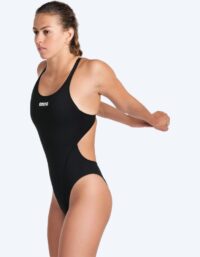 Arena baddräkt för dam - Team Swim Tech Solid - Svart