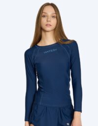 Watery UV-tröja för dam - Remington Långärmad Rashguard - Mörkblå - UV kläder barn