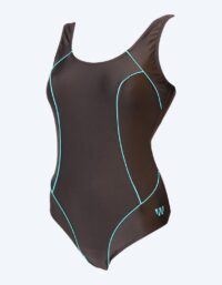 Mirou baddräkt plus size för dam - Classic 241s - Svart/ljusblå