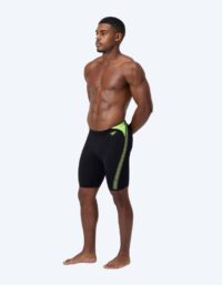 Speedo långa badbyxor för herr - Hyperboom Splice - Svart/gul