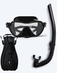 Watery snorkelset för vuxna (från 15 år) - Fraser/Itzel/Delmere - Svart - Snorkelset vuxna (+16 år)