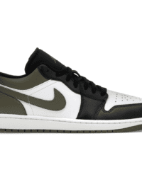 Air Jordan 1 Low Black Toe Medium Olive