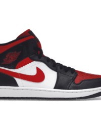 Air Jordan 1 Mid White Black Red (2022)