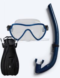 Watery snorkelset för vuxna (från 15 år) - Fraser/Coast/Delmere - Mörkblå/svart - Snorkelset vuxna (+16 år)