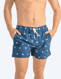 Watery badshorts för herr - Clifford Eco - Mörkblå/vit