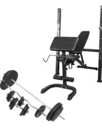 Gorilla Sports Skivstångsställningspaket BLACK 100kg