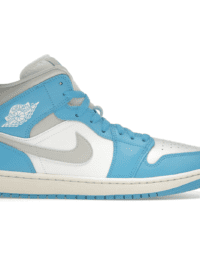 Air Jordan 1 Mid Dark Powder Blue White Sail Neutral Grey