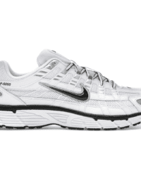 Nike P-6000 White Metallic Silver Black