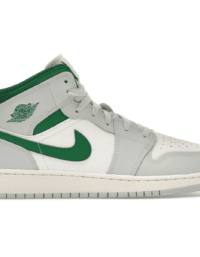 Air Jordan 1 Mid White Pure Platinum Pine Green