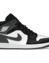 Air Jordan 1 Mid Black White Iron Grey