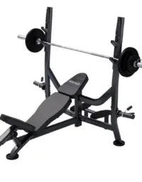 Gorilla Sports Sned Bänkpress Paket PRO 50mm 60/90/130kg Svart - Bänkpress 130kg