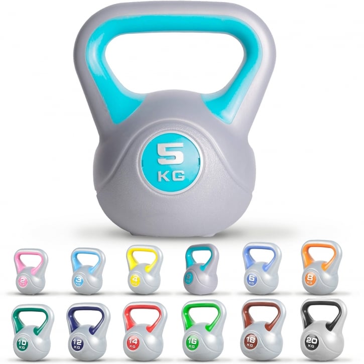 Gorilla Sports Kettlebell Fitness 2-20kg - 3kg