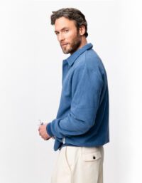 Local Rule Q-zip Fleece Sweatshirt - Light Blue - 2XL