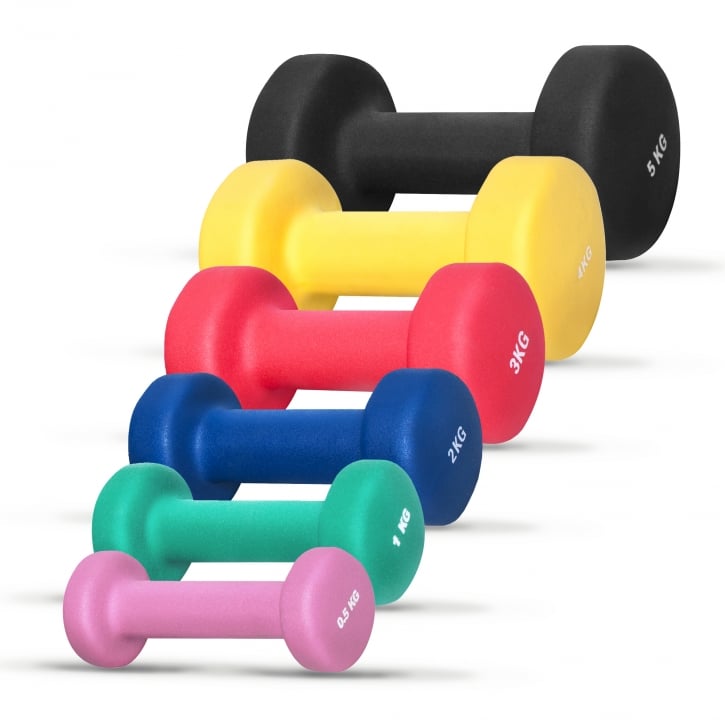 Gorilla Sports Vinylhantlar 0,5-5kg - 2x0,5kg(1kg)