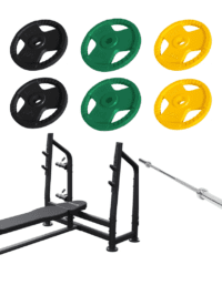 Gorilla Sports Bänkpress Paket - 79kg