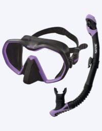SEAC Combo snorkelset för vuxna - Icona - Svart/lila
