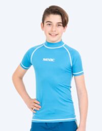 SEAC UV-tröja för barn - T-Sun Short - Blå/vit