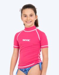 SEAC UV-tröja för barn - T-Sun Short - Rosa/vit