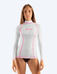 SEAC UV-tröja för dam - T-Sun Long - Vit/Rosa