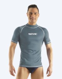 SEAC UV-tröja för herr - T-Sun Short - Grå/vit