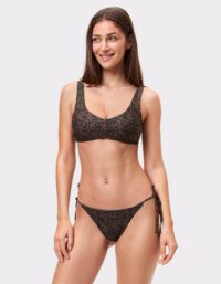 Stronger - Tie Triangle Scrunch Bikini Bottom