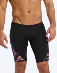 TYR långa badbyxor för herr - Blade Splice Triadic - Svart/multifärgad