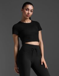 2XU Fluid Modal Ribbed Crop Tee