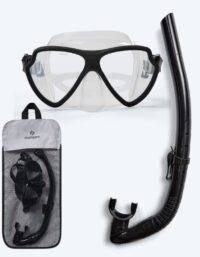 Watery Combo snorkelset för vuxna (från 15 år) - Itzel - Svart - Snorkelset vuxna (+16 år)