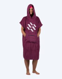 Watery badponcho för vuxna - Bomull - Lila (Bäst i test)