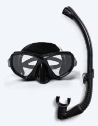 Watery Combo snorkelset för vuxna (från 15 år) - Fenton Pro - Svart - Snorkelset vuxna (+16 år)