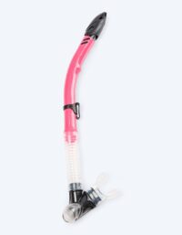 Watery semi-dry snorkel för vuxna - Hudson - Röd/rosa - Snorkel vuxen (+16 år)