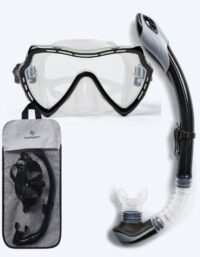 Watery Combo snorkelset för vuxna (från 15 år) - Nebula - Svart - Snorkelset vuxna (+16 år)