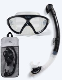 Watery Combo snorkelset för junior (8-15) - Ohio - Svart - Snorkelset vuxna (+16 år)